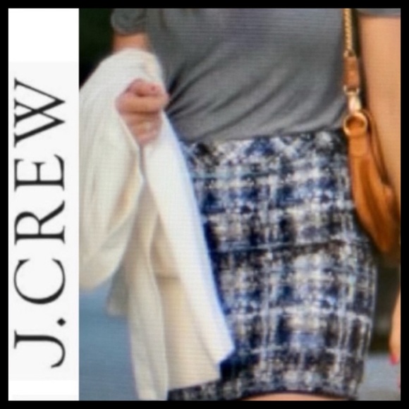 J.CREW Gilded Tweed Mini Skirt - Picture 2 of 6